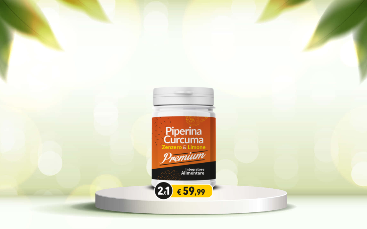 Scopri come depurarti e favorire il dimagrimento con Piperina e Curcuma Premium